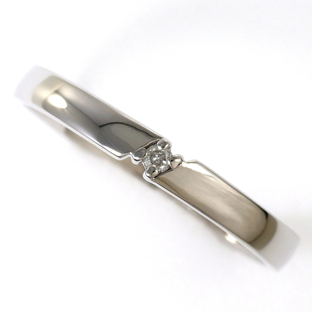 VINTAGE 10k Silver Diamond Ring